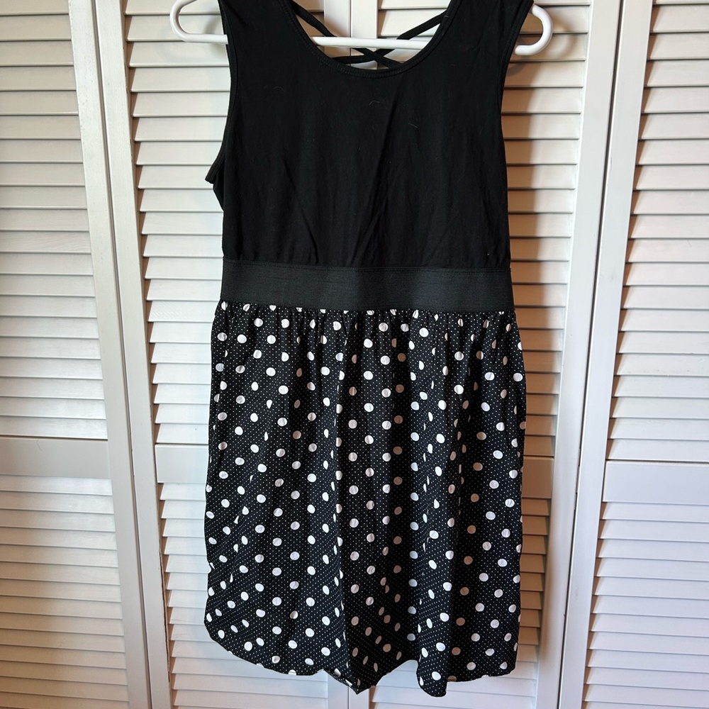 Black and White Polka Dot Dress